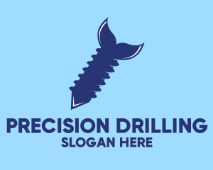 Drilling - Fish Tail Drill logo design