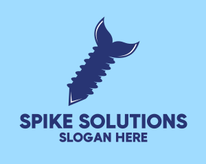 Spike - Fish Tail Drill logo design