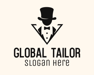 Top Hat Gentleman Tailoring logo design