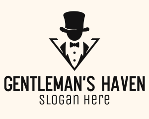 Top Hat Gentleman Tailoring logo design