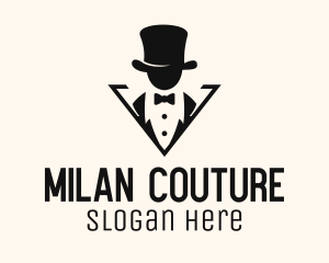 Top Hat Gentleman Tailoring logo design