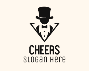 Abraham Lincoln - Top Hat Gentleman Tailoring logo design