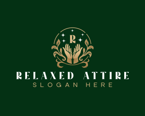 Relaxation Hand Wellness logo design