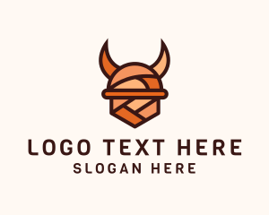 Weapon - Multicolor Viking Helmet logo design