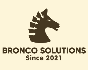 Bronco - Arrow Horse Equestrian logo design