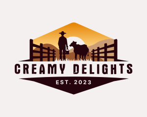 Dairy - Dairy Cattle Farmer Livestock logo design