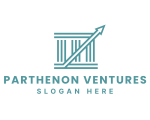 Parthenon - Financial Investment Pillars logo design