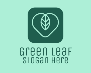 Leaf - Leaf Heart App logo design