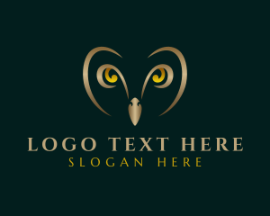 Nocturnal Animal - Avian Owl Bird logo design