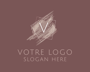 Watercolor - Cosmetics Boutique Frame logo design