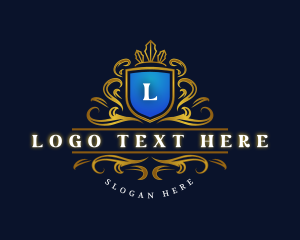 High End - Luxury Decorative Shield logo design