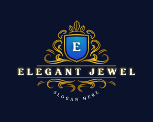 Luxury Decorative Shield logo design