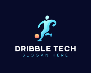 Athlete Basketball Dribble logo design