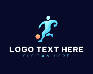 Athlete Basketball Dribble Logo