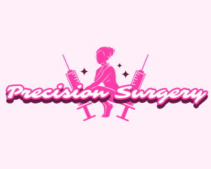 Plastic Surgery Syringe logo design