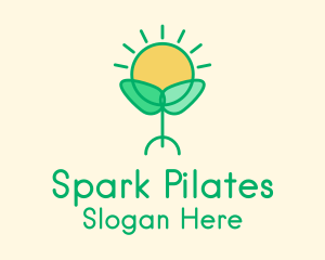 Sun Plant Seedling  Logo