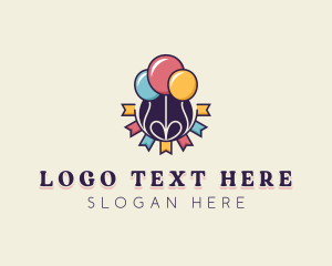 Party Store - Party Balloons Celebration logo design