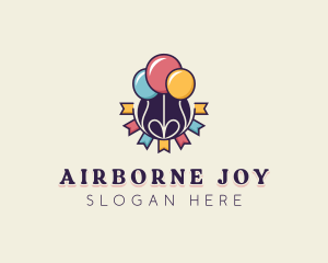 Party Balloons Celebration logo design