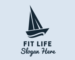 Seaman - Blue Yacht Sailboat logo design