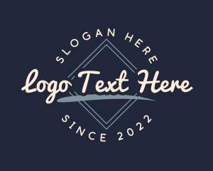 Swoosh - Business Script Badge logo design