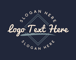 Business Script Badge Logo