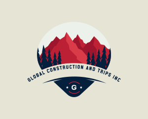 Trip - Mountain Nature Destination logo design