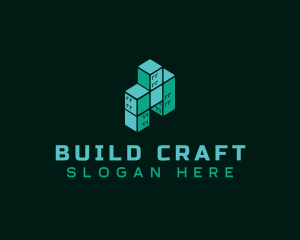 Cube Building Construction logo design