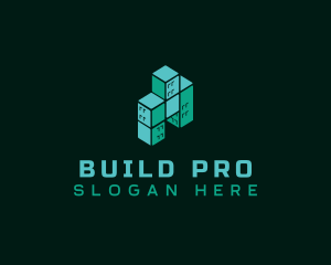 Cube Building Construction logo design