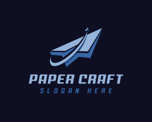 Logistics Paper Plane logo design