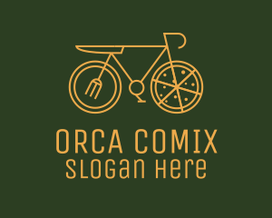 Pizza Delivery Bicycle Logo