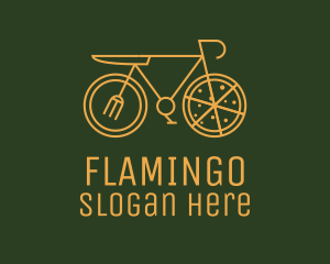 Linear - Pizza Delivery Bicycle logo design