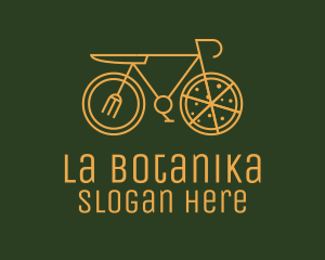 Orange - Pizza Delivery Bicycle logo design