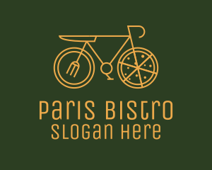 Pizza Delivery Bicycle logo design