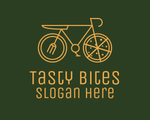 Pizza Delivery Bicycle logo design