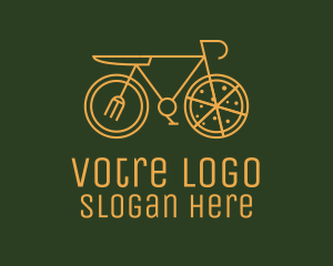 Eatery - Pizza Delivery Bicycle logo design