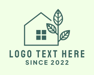 Greenhouse - Real Estate House Plant logo design