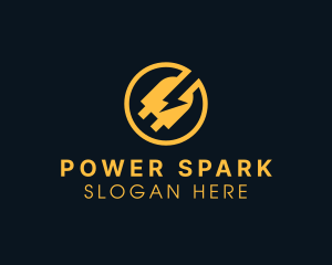 Lightning Power Plug Logo