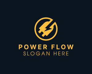 Lightning Power Plug logo design