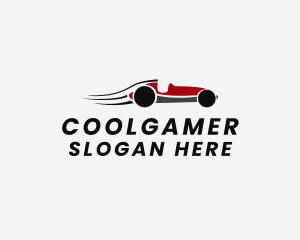 Fast Vintage Race Car  Logo