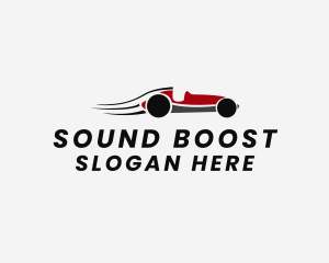 Fast Vintage Race Car  Logo