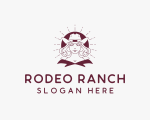 Cowgirl - Cowgirl Western Rodeo logo design