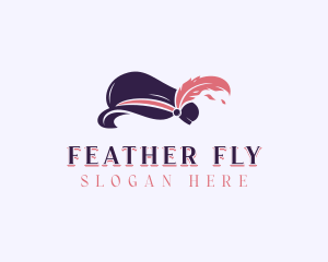 Feather Breton Hat logo design