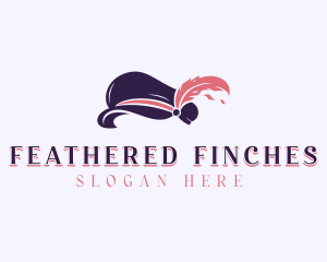 Feather Breton Hat logo design