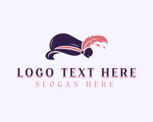 Merchandise - Feather Breton Hat logo design