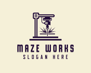 Metalworks Laser Machinery logo design