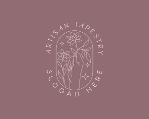 Artisanal Floral Hand logo design