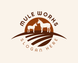 Donkey Horse Farm logo design