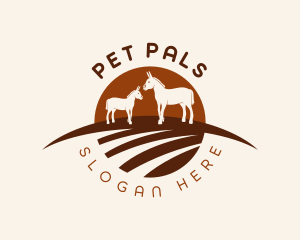 Donkey Horse Farm logo design