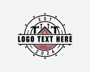 Remodeling - Construction Builder Carpentry logo design