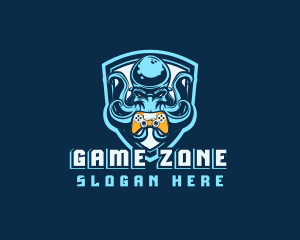 Octopus Game Controller Shield logo design